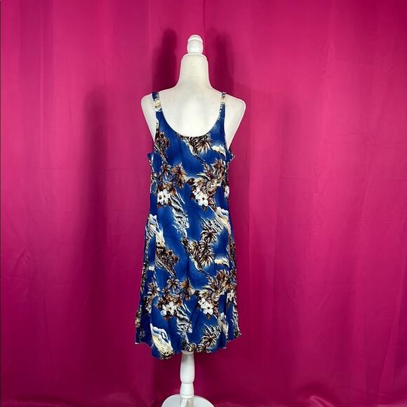 Hilo Hattie 2 piece Hawaiian blouse and dress set in blue , size XL - Picture 4 of 12